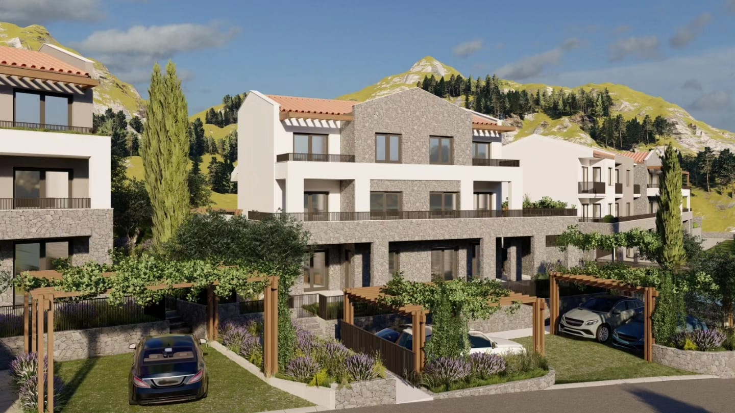 Phase Two features a contemporary residential building with 12 apartments, designed in a modern architectural style while preserving the overall identity of the development., Budva